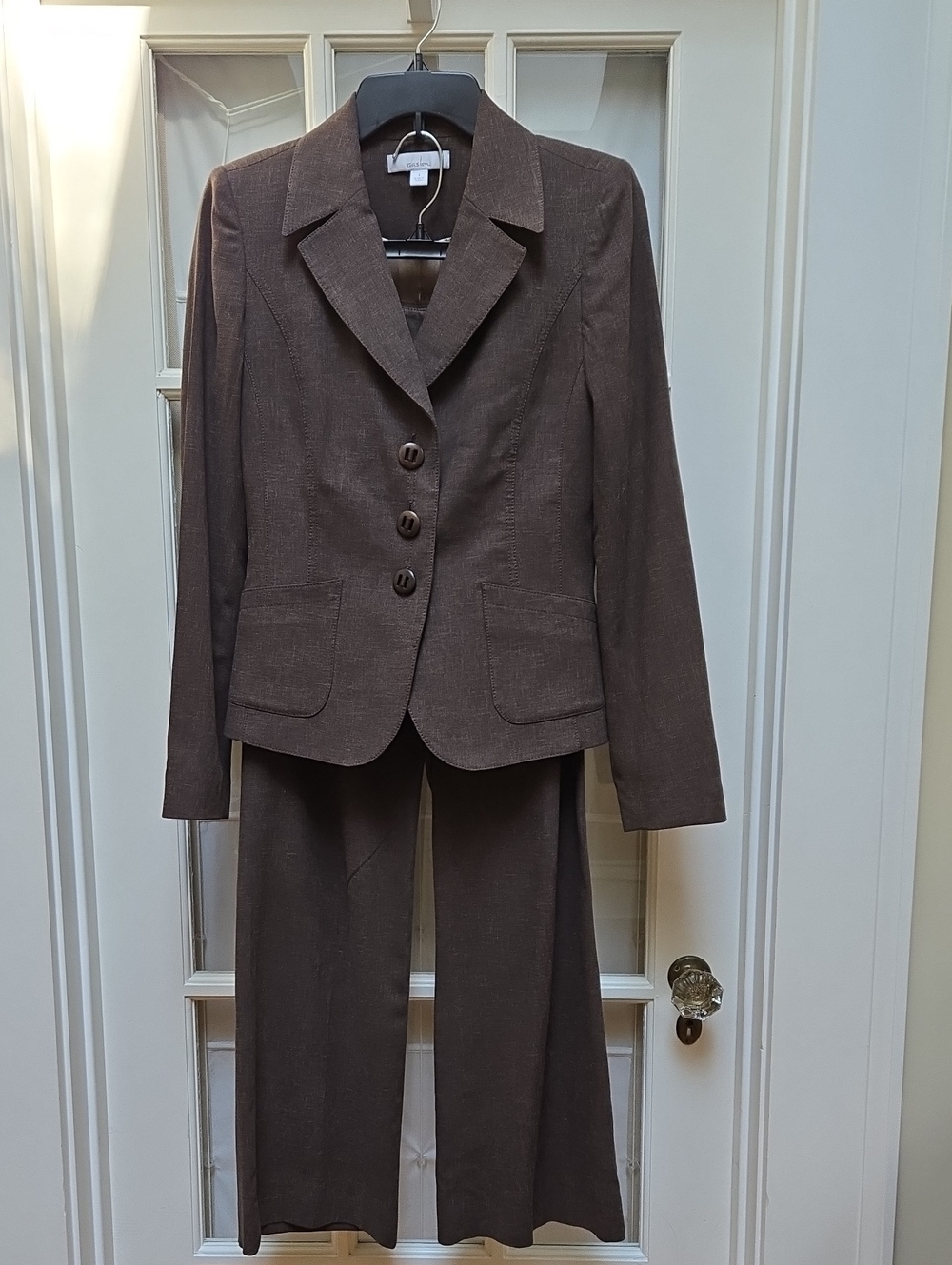 Caslon Brown Tailored Women's Blazer and Pants Set